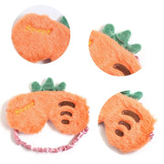 Fruit Plush Eye Mask Cute Soft Girl Sleep Blackout Eye Mask(Cactus)