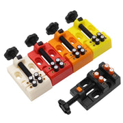 Eight-Hole Mini Flat Bench Vise Bodhi Beads Walnut Fixture(Red)