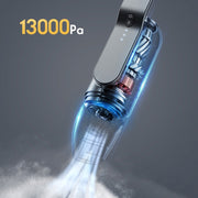 13000 Pa Car Vacuum Cleaner Wireless Handheld Mini Multi-Function UV Sterilization Vacuum Cleaner(Gentleman Black)