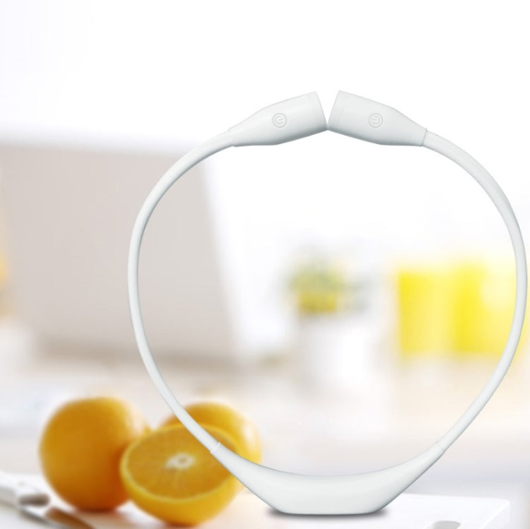Student Eye Protection Reading LED Neck Hanging Light USB Rechargeable Outdoor Night Running Portable Light���Specification��� Stepless Dimming(White)