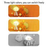 H10 Smart Silicone Sensor Night Light Jellyfish Shape Eye Protection Sleep Light, Spec: 1200mAh(Blue)