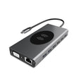 BX15W USB HUB Type-C Docking Station with Wireless Charge Function(15 in 1) - USB HUB by PMC TechLife | Online Shopping South Africa | PMC TechLife | Buy Now Pay Later Mobicred