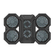 F12 6 Fans USB Semiconductor Computer Radiator Notebook Stand with Phone Holder, Colour: Blue Light - Cooling Pads by PMC TechLife | Online Shopping South Africa | PMC TechLife | Buy Now Pay Later Mobicred