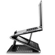 N5 Laptop Stand Portable Double-Layer Multi-Gear Adjustment Heightening Folding Plastic Heat Dissipation Bracket(Elegant Black) - Laptop Stand by PMC TechLife | Online Shopping South Africa | PMC TechLife | Buy Now Pay Later Mobicred