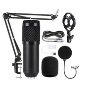 BM800 Condenser Microphone Set With USB Adapter(Black And Black Net)