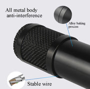 BM800 Condenser Microphone Set With USB Adapter(Black And Black Net)