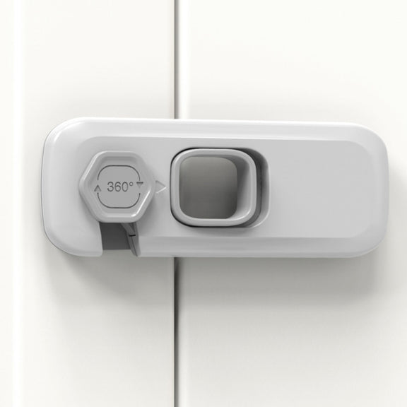 Children Anti-pinch Hand-opening Door Safety Lock(Light Gray)