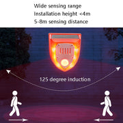 N911M Solar Animal Repeller Outdoor Sound And Light Alarm, Specification: with Induction