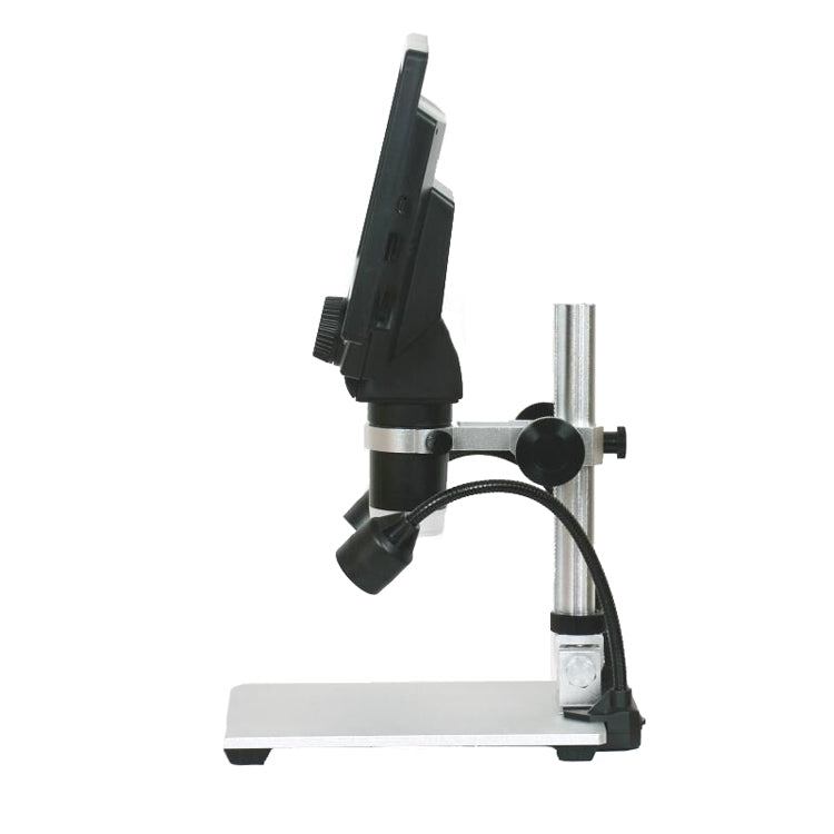 G1200D 7 Inch LCD Screen 1200X Portable Electronic Digital Desktop Stand Microscope(EU Plug With Battery)