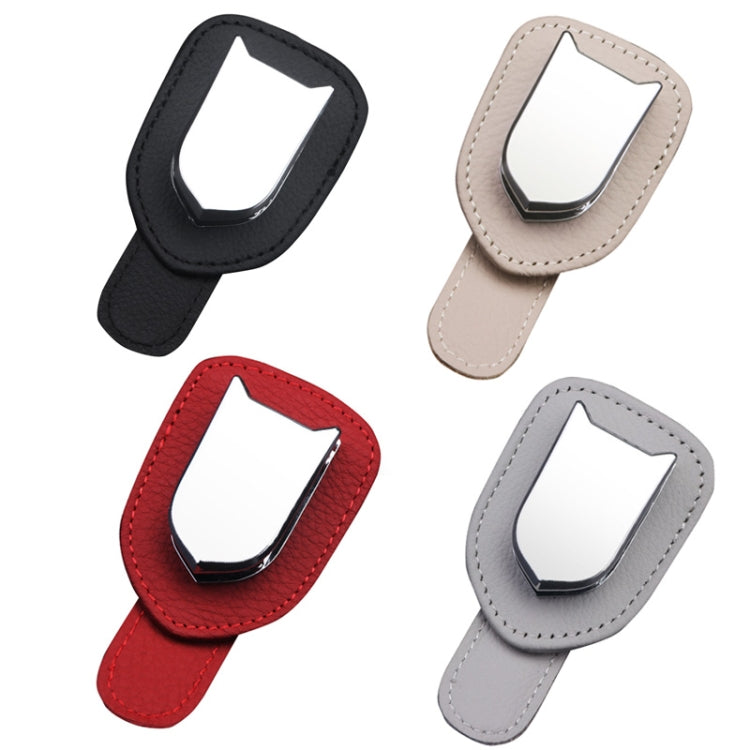 529 Car Sun Visor Glasses Clip Sunglasses Holder(Red)
