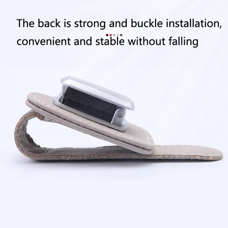 529 Car Sun Visor Glasses Clip Sunglasses Holder(Gray)