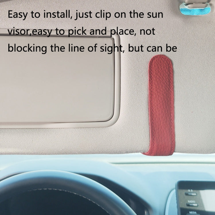 529 Car Sun Visor Glasses Clip Sunglasses Holder(Gray)
