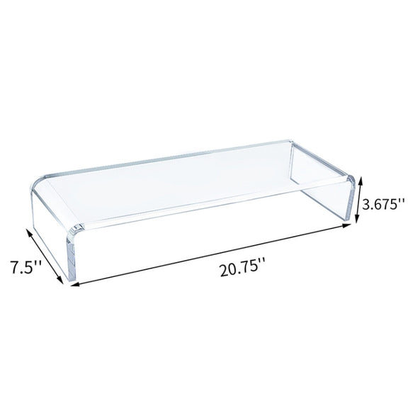 SYC0043 2 PCS Computer Monitor Desktop Increased Acrylic Base