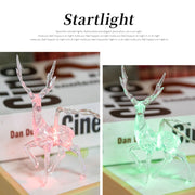 Christmas Elk String Lights Holiday Decoration, Spec: 6m 40 LEDs USB Power(Colorful Light)