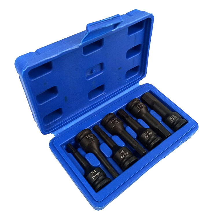 7 PCS / Set 3/8 Inch Pneumatic Pressure Batch Socket Set Tool, Specification: 7089 H Type