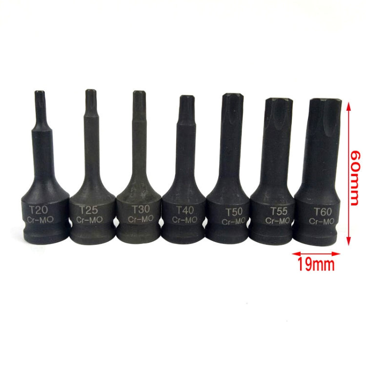 7 PCS / Set 3/8 Inch Pneumatic Pressure Batch Socket Set Tool, Specification: 7092 M Type
