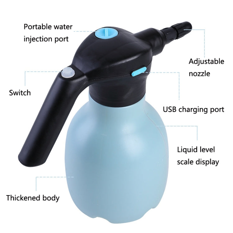 1.5L Garden Electric Watering Can Handheld Household Flower Watering Device, Specification: Blue