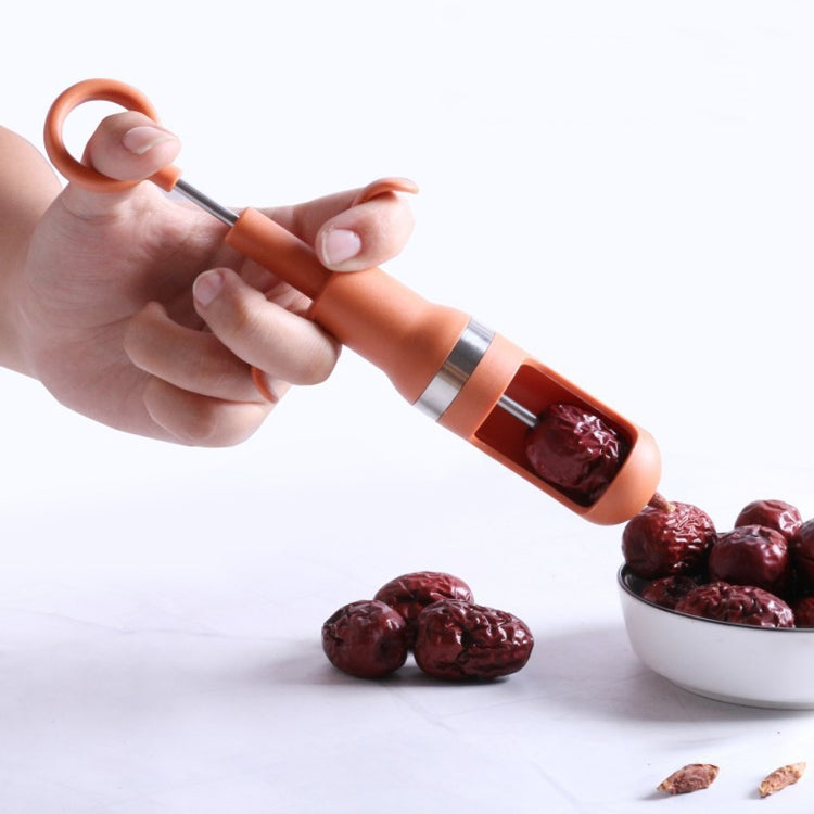 Red Date Pitting Device Kitchen Gadgets(Orange)