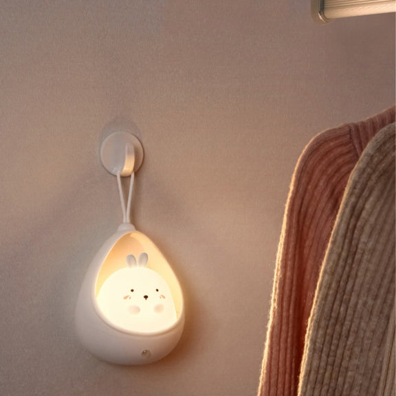 TL15 Cartoon Body Sensing Bedside Cabinet USB Charging Night Light(Pink Cat)