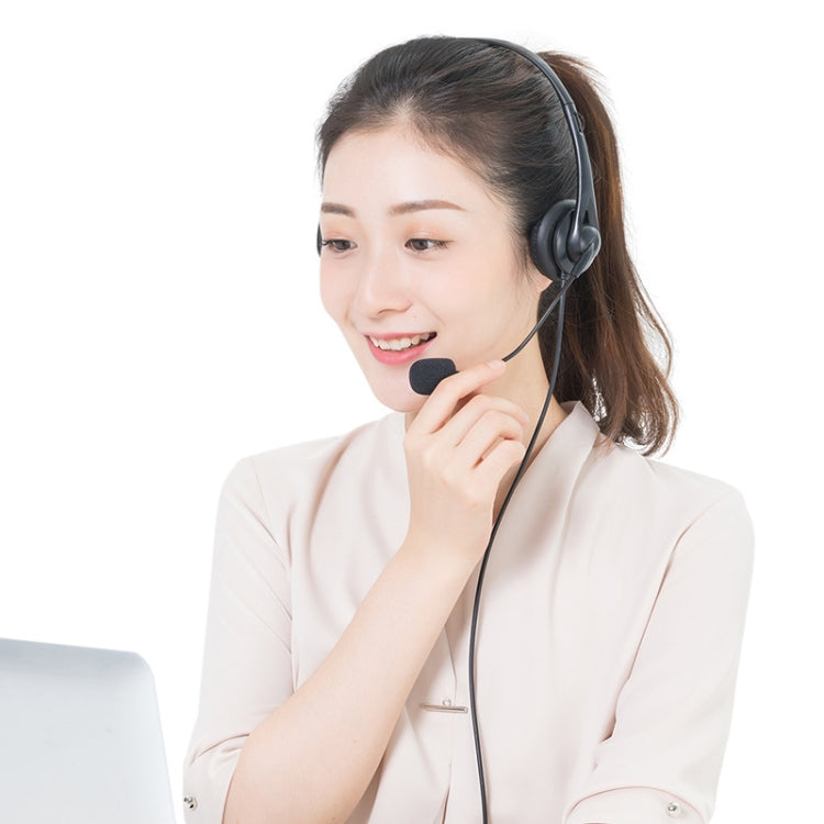 SOYTO SY490 Teaching Office Network Class Student Education Computer Headset, Style: Double Ear Black Separation USB
