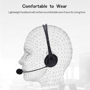 SOYTO SY490 Teaching Office Network Class Student Education Computer Headset, Style: Double Ear Black Separation USB