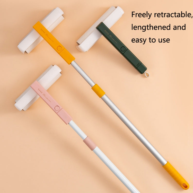 4334 Multifunctional Rotating Hair Sticking Device Clothes Hair Removal Roller Brush(Yellow)