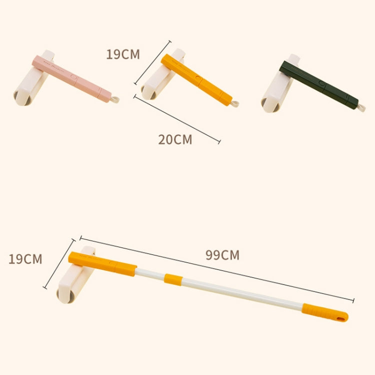 4334 Multifunctional Rotating Hair Sticking Device Clothes Hair Removal Roller Brush(Yellow)