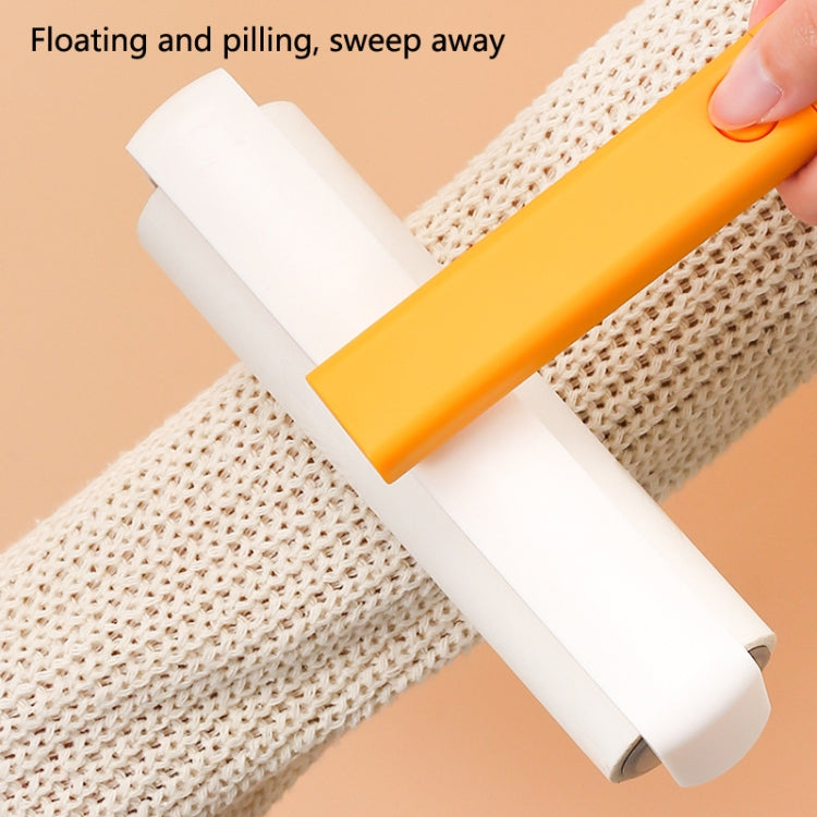 4334 Multifunctional Rotating Hair Sticking Device Clothes Hair Removal Roller Brush(Yellow)
