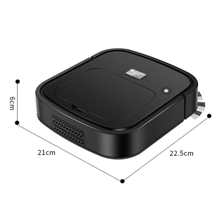 3 in 1 Smart USB Charging Sweeping Machine, Specification: Pearl White