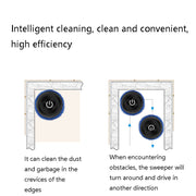 K777 Automatic Smart Sweeping Machine Dry Wet Two-Purpose Mopping Machine Imitation Artificial Rubber(Piano Black)