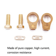 2 Pairs 269 Pure Copper Battery Clip Car Battery Clip(Yellow)