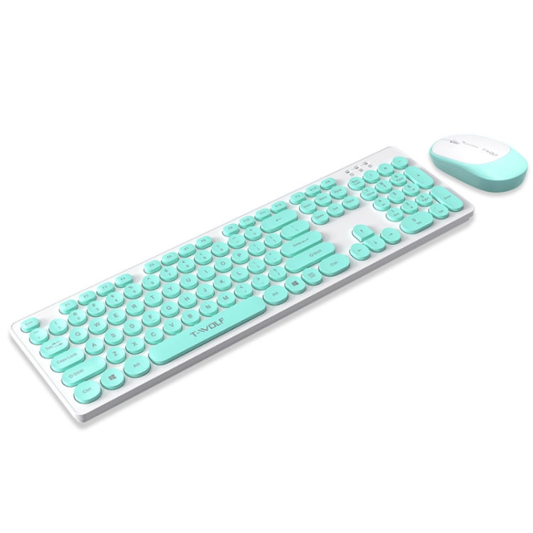 T-WOLF TF770 Mechanical Feel Wireless Gaming Keyboard And Mouse Set(Blue)