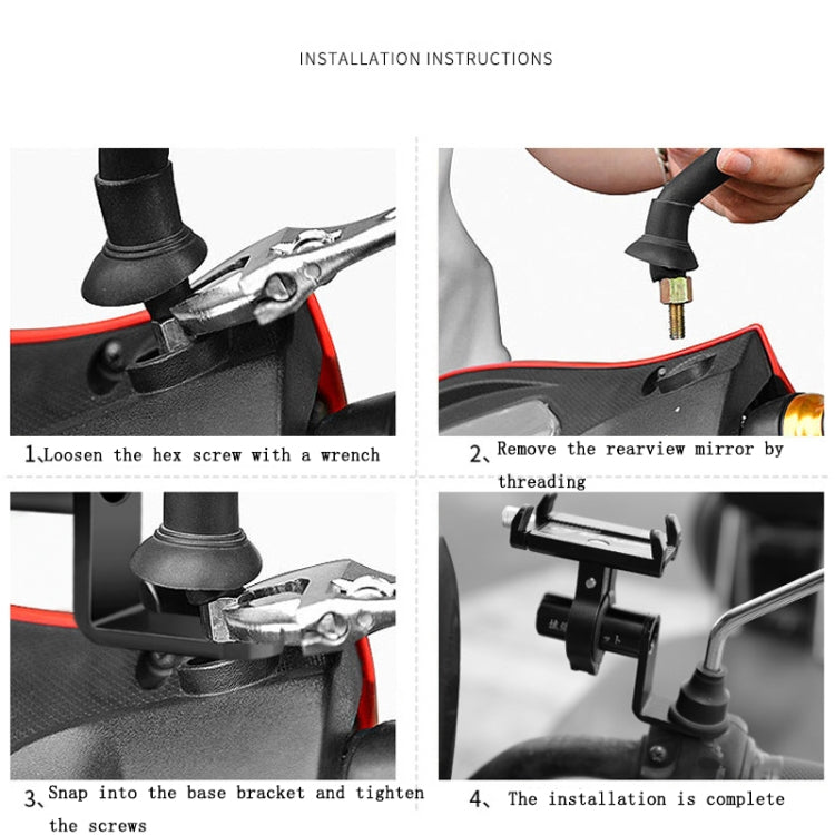 Bicycle Aluminum Alloy Conversion Bracket Extension Rack(Black)