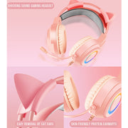 Shipadoo LD-122 4 in 1 Girly Glowing Keyboard + Mouse + Earphone + Mouse Pad Set(Pink Punk)