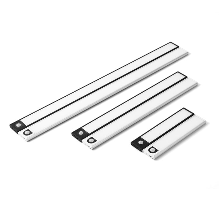 Intelligent Automatic Human Body Induction Wireless LED Lamp 80cm(Silver + Neutral Light)