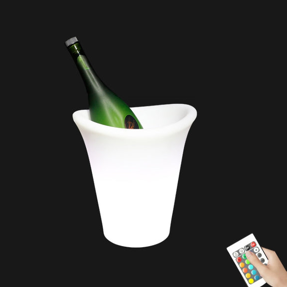 ES-IC014 Water-resistant LED Luminous Ice Bucket For Bars, US Plug, Size: 27x27x30cm
