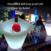 ES-IC014 Water-resistant LED Luminous Ice Bucket For Bars, US Plug, Size: 30x30x16cm