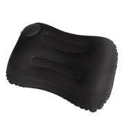 Travel Inflatable Press U-Shaped Neck Guard Pillow, Colour: Milk Silk U018-01���Black���