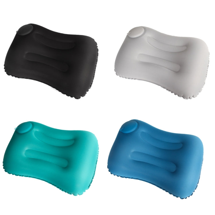 Travel Inflatable Press U-Shaped Neck Guard Pillow, Colour: Milk Silk U018-2���Gray���