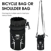 WEST BIKING Bicycle Insulated Water Bottle Bag(Black)