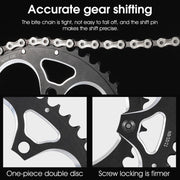 WEST BIKING 34T-50T Road Bike Racing Folding Chainwheel(Red)