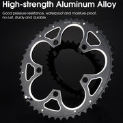 WEST BIKING 34T-50T Road Bike Racing Folding Chainwheel(Red)