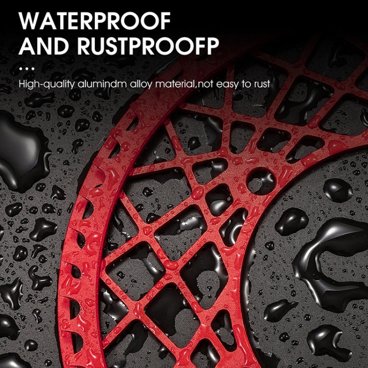 WEST BIKING Folding Bicycle Aluminum Alloy Water-resistant Crankset, Colour: 56T���Red���