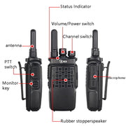 2pcs TID 118 Small Walkie Talkie Radio Communication, CN Plug