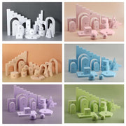 16 In 1 Photography Geometry Foam Cube Photo Studio Props(White)
