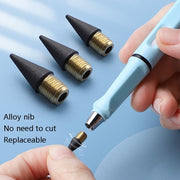5 PCS No Ink No Need To Sharpen Drawing Sketch Pen Not Easy To Break Erasable HB Writing Pencil(Yellow)