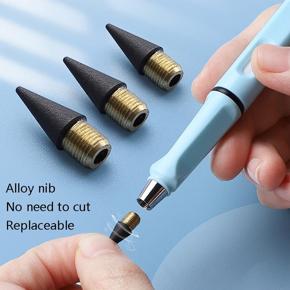 5 PCS No Ink No Need To Sharpen Drawing Sketch Pen Not Easy To Break Erasable HB Writing Pencil(Yellow)