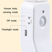 1.2W LED Intelligent Human Body Induction USB Charging Night Light, Light color: Sensor Warm Light