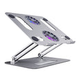 BONERUY P43F Aluminum Alloy Folding Computer Stand Notebook Cooling Stand, Colour: Silver with Type-C Cable - Cooling Pads by BONERUY | Online Shopping South Africa | PMC TechLife | Buy Now Pay Later Mobicred