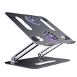 BONERUY P43F Aluminum Alloy Folding Computer Stand Notebook Cooling Stand, Colour: Gray with Type-C Cable - free shipping - PMC TechLife - Order now!